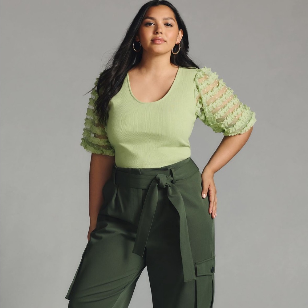 Dolan Ruffle Sleeve Top - Picture 5 of 11